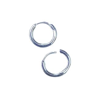 Zilveren creolen 13 mm 2 mm