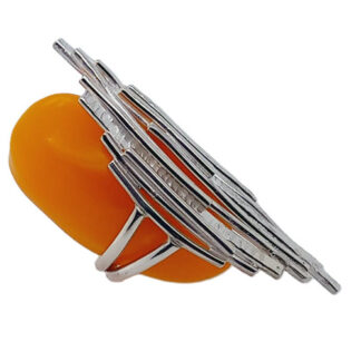 Handgemaakte zilveren design ring van edelsmederij Flamenco